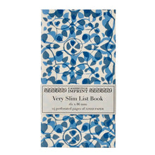 Load image into Gallery viewer, Very Slim List Book Dappled Blue
