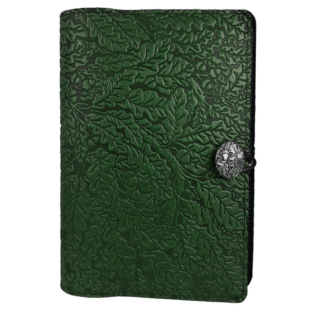 Oak Leaves Small Leather Journal