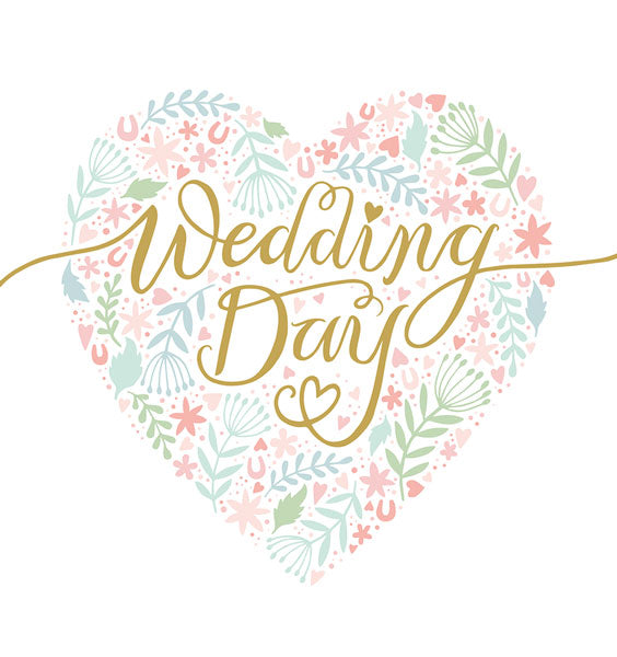Wedding Day Card With Heart