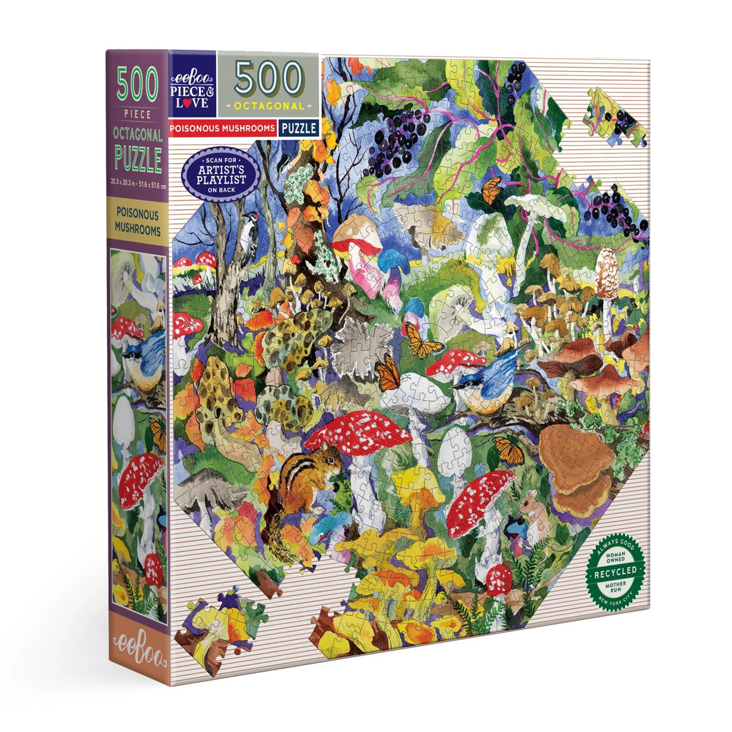 Poisonous Mushrooms 500 piece Puzzle