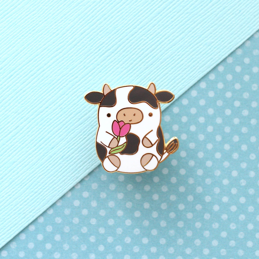 Cow Enamel Pin