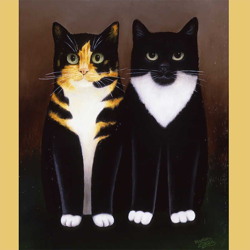 Two Cats Card