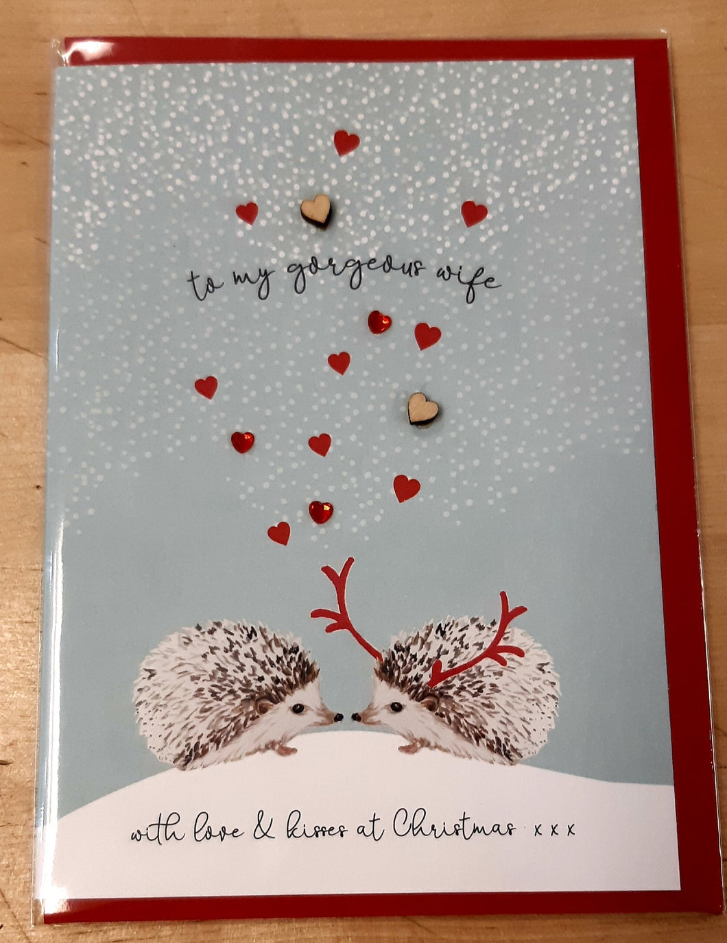 To My Gorgeous Wife Christmas Card